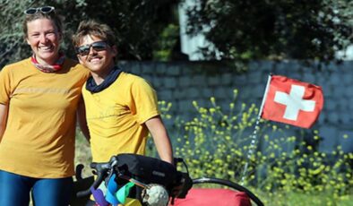 Bisikletle dünya turuna çıkan İsviçreli çift Türkiye’de: Türk halkına hayran kaldılar!