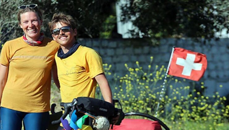 Bisikletle dünya turuna çıkan İsviçreli çift Türkiye’de: Türk halkına hayran kaldılar!