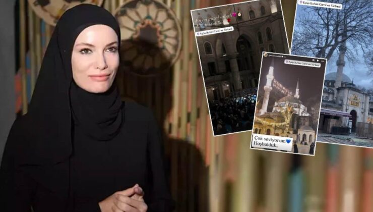 Gamze Özçelik Ramazan paylaşımlarıyla mest etti: Çok seviyorum!