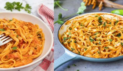 Klasik makarnaları unutun! Tek tencerede kremalı sebzeli demleme makarna tarifi