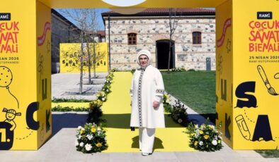 Emine Erdoğan’dan Rami Çocuk ve Sanat Bienali’nin açılışına ilişkin paylaşım