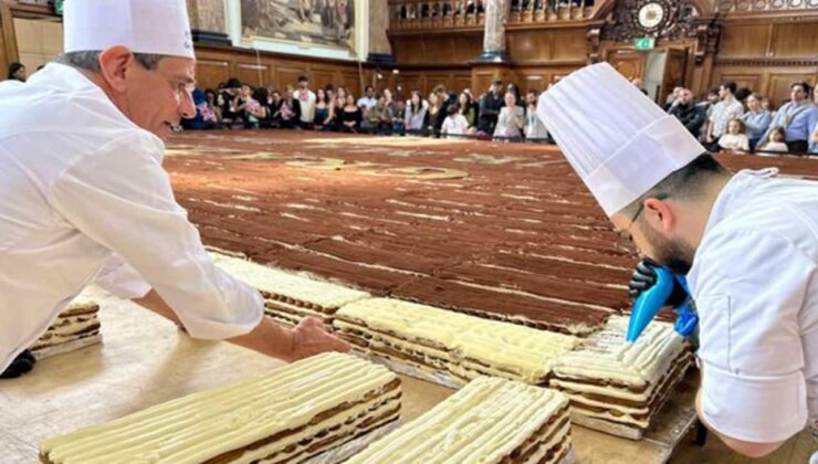Guinness Dünya Rekorları’na girdi: “Dünyanın en uzun tiramisu” rekoru İngiltere’den geldi