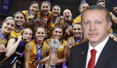 Cumhurbaşkanı Erdoğan’dan VakıfBank Voleybol Takımı’na şampiyonluk tebriği