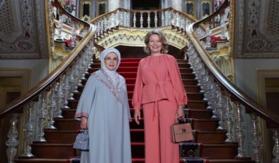 Emine Erdoğan Belçika Kraliçesi Mathilde’yi İstanbul’da ağırladı!