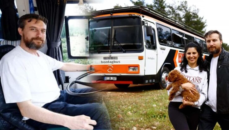 Hayaldi gerçek oldu: Hurda otobüsü 3,5 yılda yuvaya dönüştürdü!