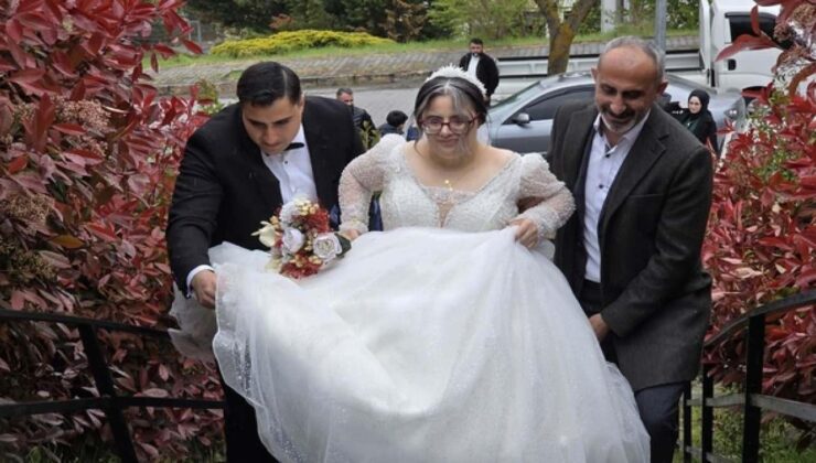 Yapay zekaya yaptırıyordu gerçek oldu: Düzce’de Down sendromlu Elif gelin oldu!